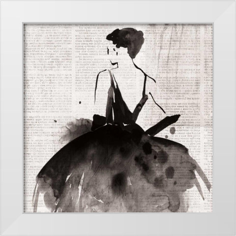 Spotlight I White Modern Wood Framed Art Print by PI Galerie