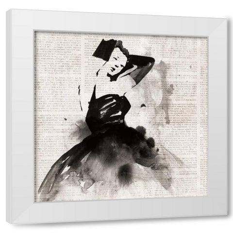 Spotlight II White Modern Wood Framed Art Print by PI Galerie
