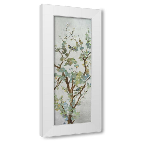 BLOOM I White Modern Wood Framed Art Print by PI Galerie