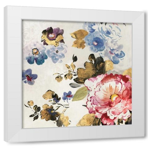 French Flower II White Modern Wood Framed Art Print by PI Studio