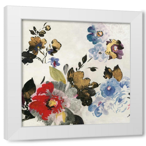 French Flower I White Modern Wood Framed Art Print by PI Studio