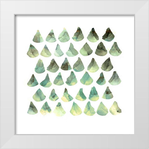 Scales White Modern Wood Framed Art Print by PI Galerie