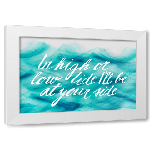 In Low Tide White Modern Wood Framed Art Print by PI Galerie