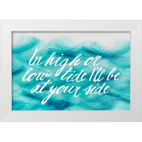 In Low Tide White Modern Wood Framed Art Print by PI Galerie