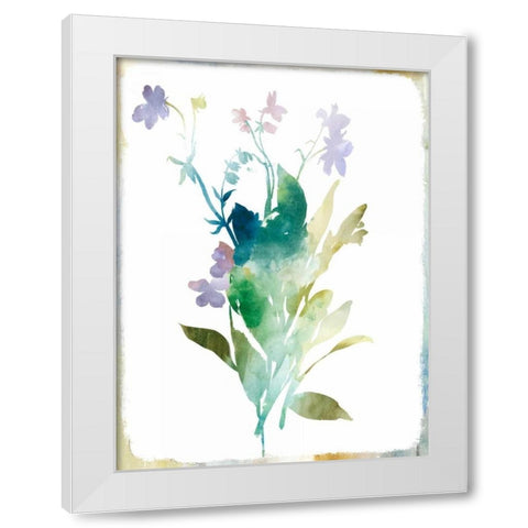 Summer Botanical I White Modern Wood Framed Art Print by PI Galerie