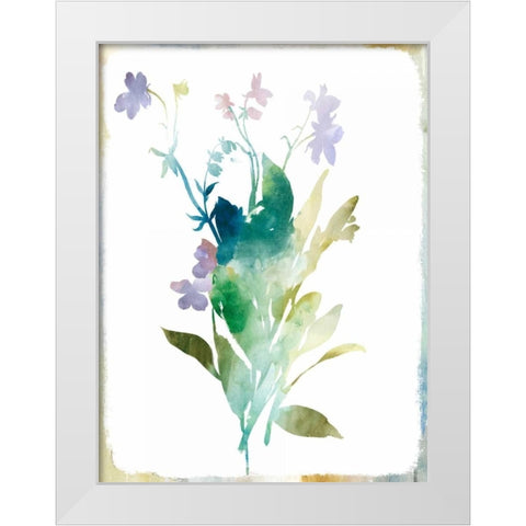 Summer Botanical I White Modern Wood Framed Art Print by PI Galerie