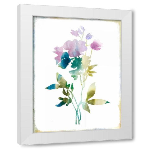 Summer Botanical II White Modern Wood Framed Art Print by PI Galerie