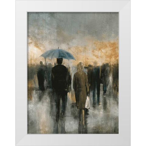 Morning Avenue I White Modern Wood Framed Art Print by PI Studio