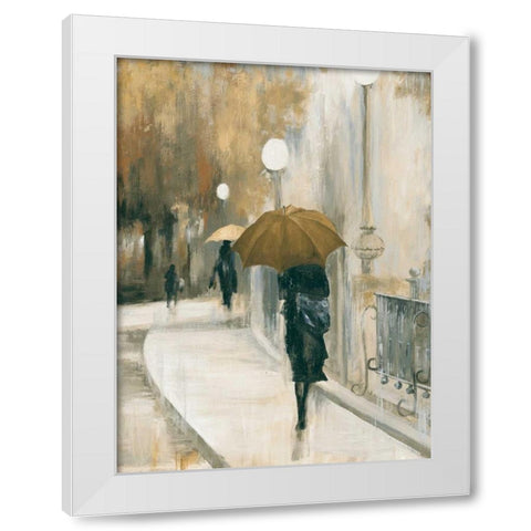 Morning Avenue II White Modern Wood Framed Art Print by PI Studio