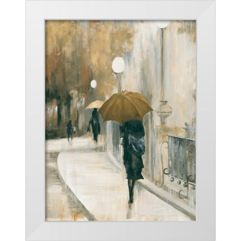 Morning Avenue II White Modern Wood Framed Art Print by PI Studio