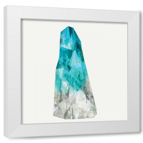 Crystal I White Modern Wood Framed Art Print by PI Studio