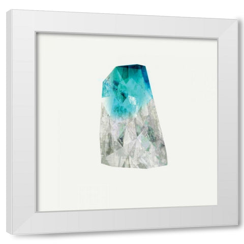 Crystal II White Modern Wood Framed Art Print by PI Studio