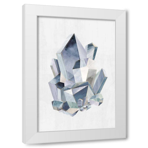 Crystal Pyramid White Modern Wood Framed Art Print by PI Studio