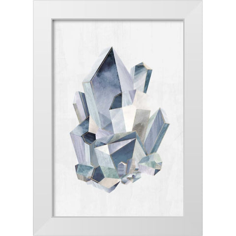 Crystal Pyramid White Modern Wood Framed Art Print by PI Studio