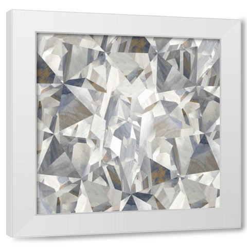 Crystal Clearing I  White Modern Wood Framed Art Print by PI Studio