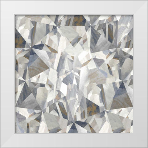 Crystal Clearing I  White Modern Wood Framed Art Print by PI Studio