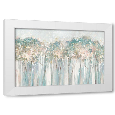 Dewy I  White Modern Wood Framed Art Print by Collabera, Pamela