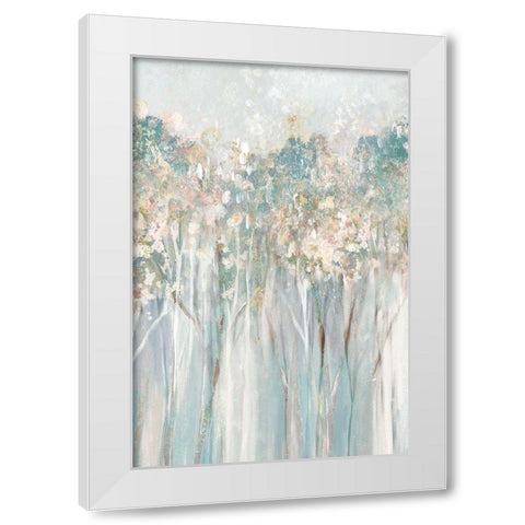 Dewy III  White Modern Wood Framed Art Print by Collabera, Pamela