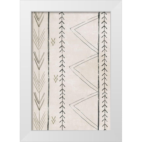 Moroccan Touch II  White Modern Wood Framed Art Print by PI Studio