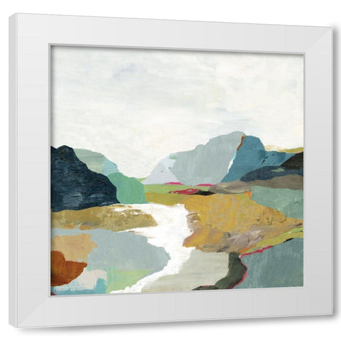 Free Rythm White Modern Wood Framed Art Print by PI Studio