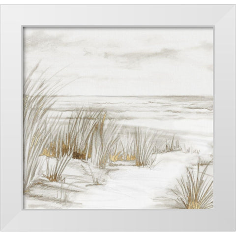 Missing Summer White Modern Wood Framed Art Print by PI Studio