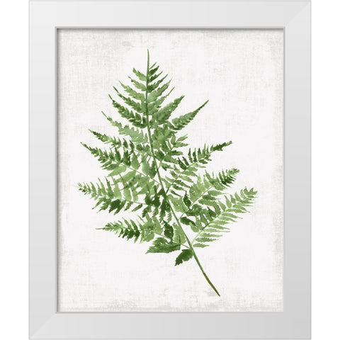 Fern Pressing II White Modern Wood Framed Art Print by PI Studio