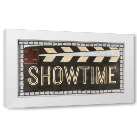 Showtime White Modern Wood Framed Art Print by PI Studio