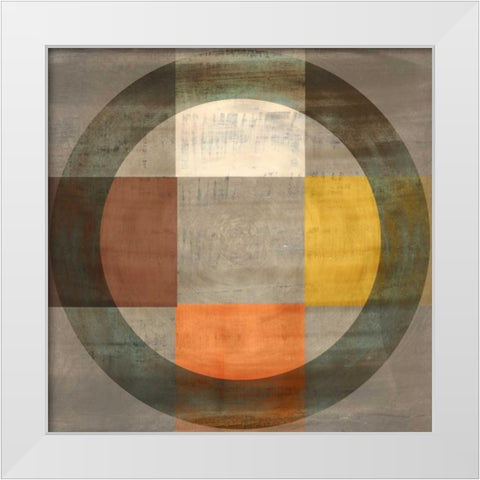 Helios I White Modern Wood Framed Art Print by PI Studio