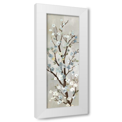 Blossom I White Modern Wood Framed Art Print by PI Studio