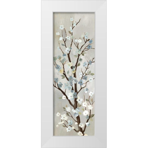 Blossom I White Modern Wood Framed Art Print by PI Studio