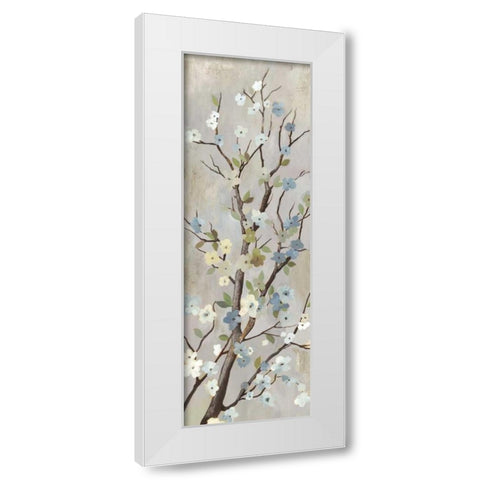 Blossom II White Modern Wood Framed Art Print by PI Studio