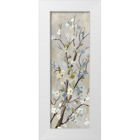 Blossom II White Modern Wood Framed Art Print by PI Studio