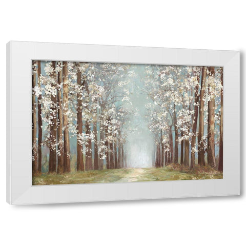 Apple Orchard White Modern Wood Framed Art Print by PI Studio