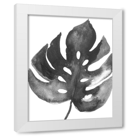 BW Palm II White Modern Wood Framed Art Print by PI Studio