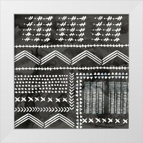 African III Black Version White Modern Wood Framed Art Print by PI Studio