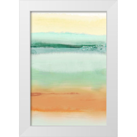 Drawn Out White Modern Wood Framed Art Print by PI Studio