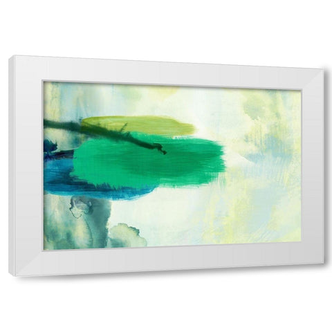 Resistant White Modern Wood Framed Art Print by PI Studio