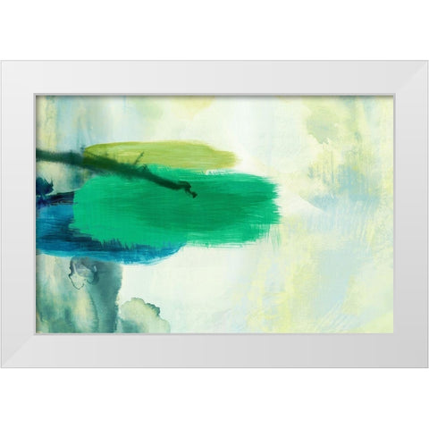 Resistant White Modern Wood Framed Art Print by PI Studio