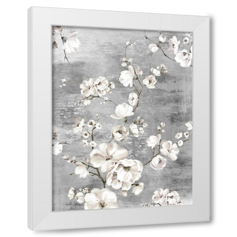 Blossoming Garden II White Modern Wood Framed Art Print by PI Studio