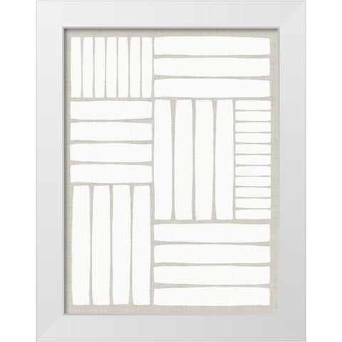 Free Rhythm White Modern Wood Framed Art Print by PI Studio