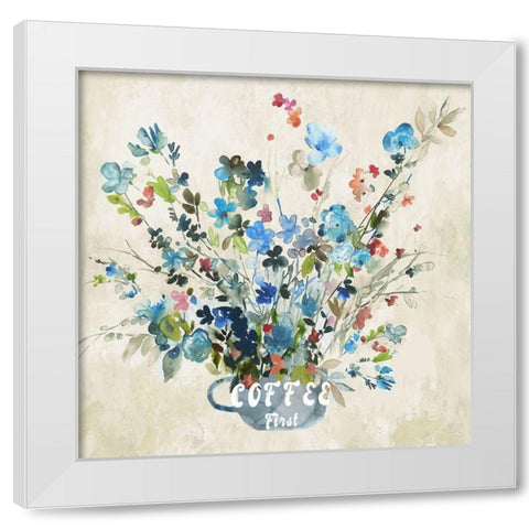 Sweet Mornings III  White Modern Wood Framed Art Print by PI Studio