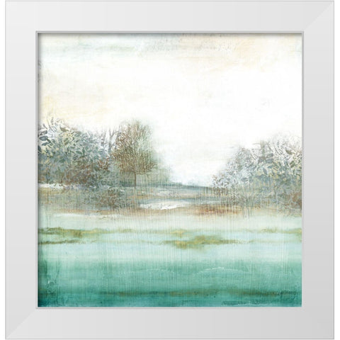 Azure Dreamland I  White Modern Wood Framed Art Print by PI Studio