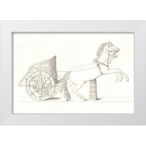 Chariot Vol. IV White Modern Wood Framed Art Print by PI Collection