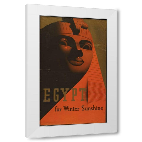 Egypt White Modern Wood Framed Art Print by PI Collection