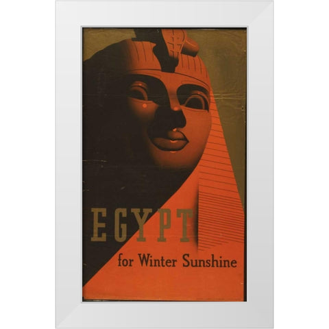 Egypt White Modern Wood Framed Art Print by PI Collection