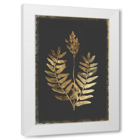 Flowering Fern White Modern Wood Framed Art Print by PI Collection