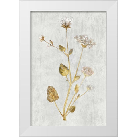 Abronia Turbinata White Modern Wood Framed Art Print by PI Collection