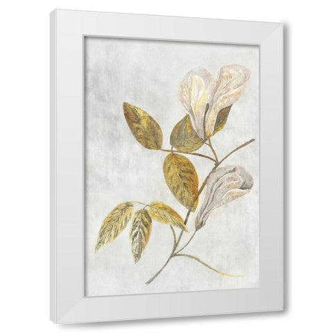 Butterfly Pea White Modern Wood Framed Art Print by PI Collection