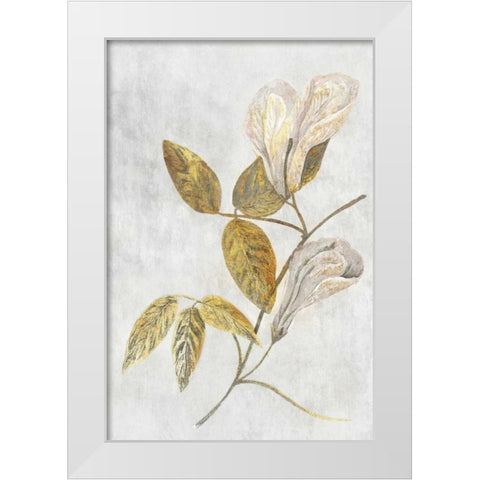 Butterfly Pea White Modern Wood Framed Art Print by PI Collection