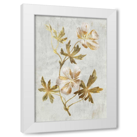 Callirrhoe White Modern Wood Framed Art Print by PI Collection
